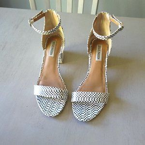 Steve Madden Black & White Patterned Heels